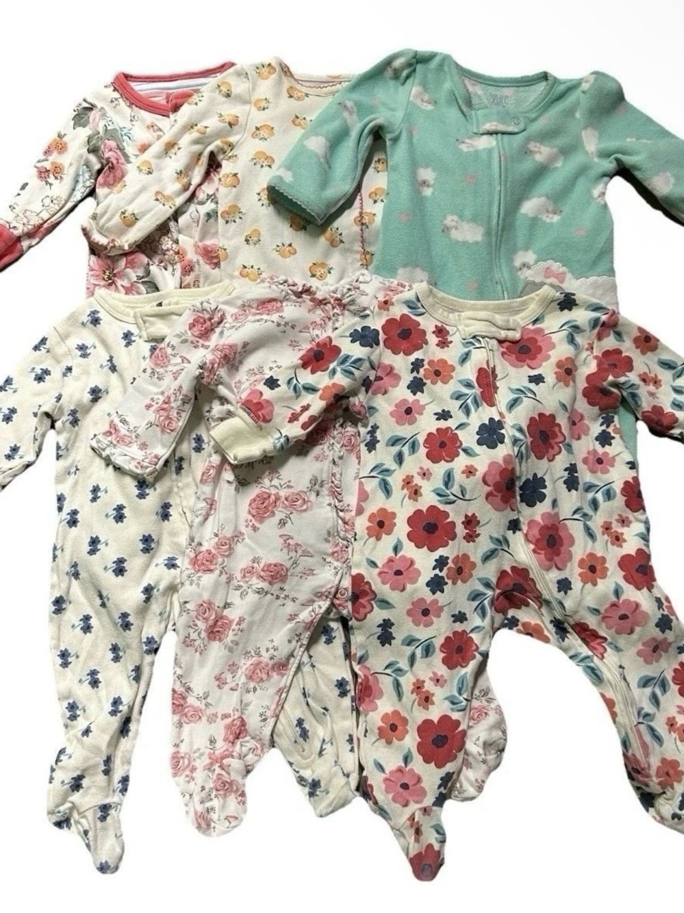 Baby Girl Footie Pajamas Kate Spade Joules Floral Size 3-6 Months